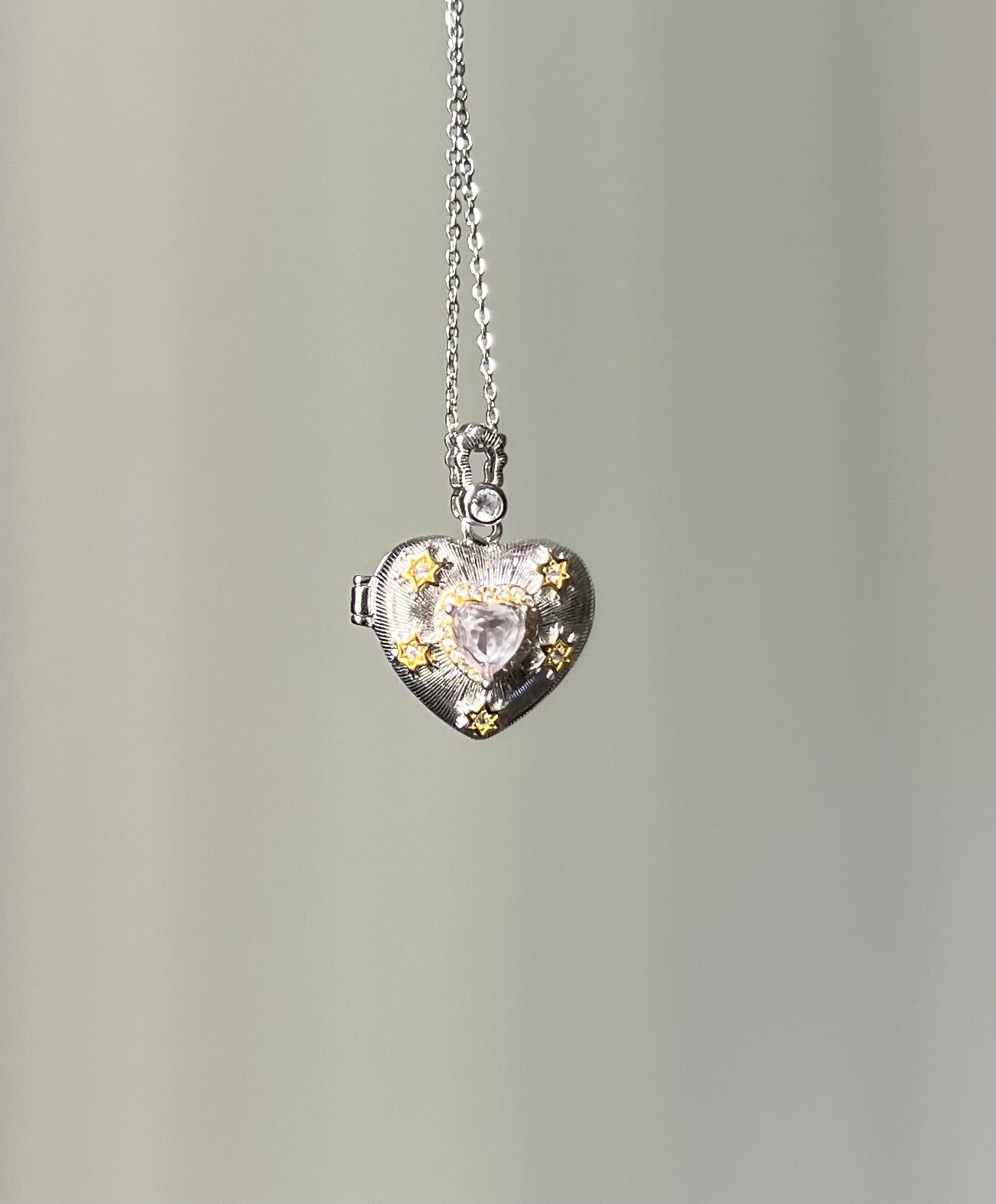 The Love - Rose Quartz Heart Locket