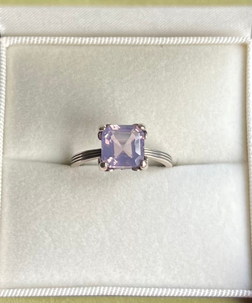 High Quality Lavender Moon Quartz Ring