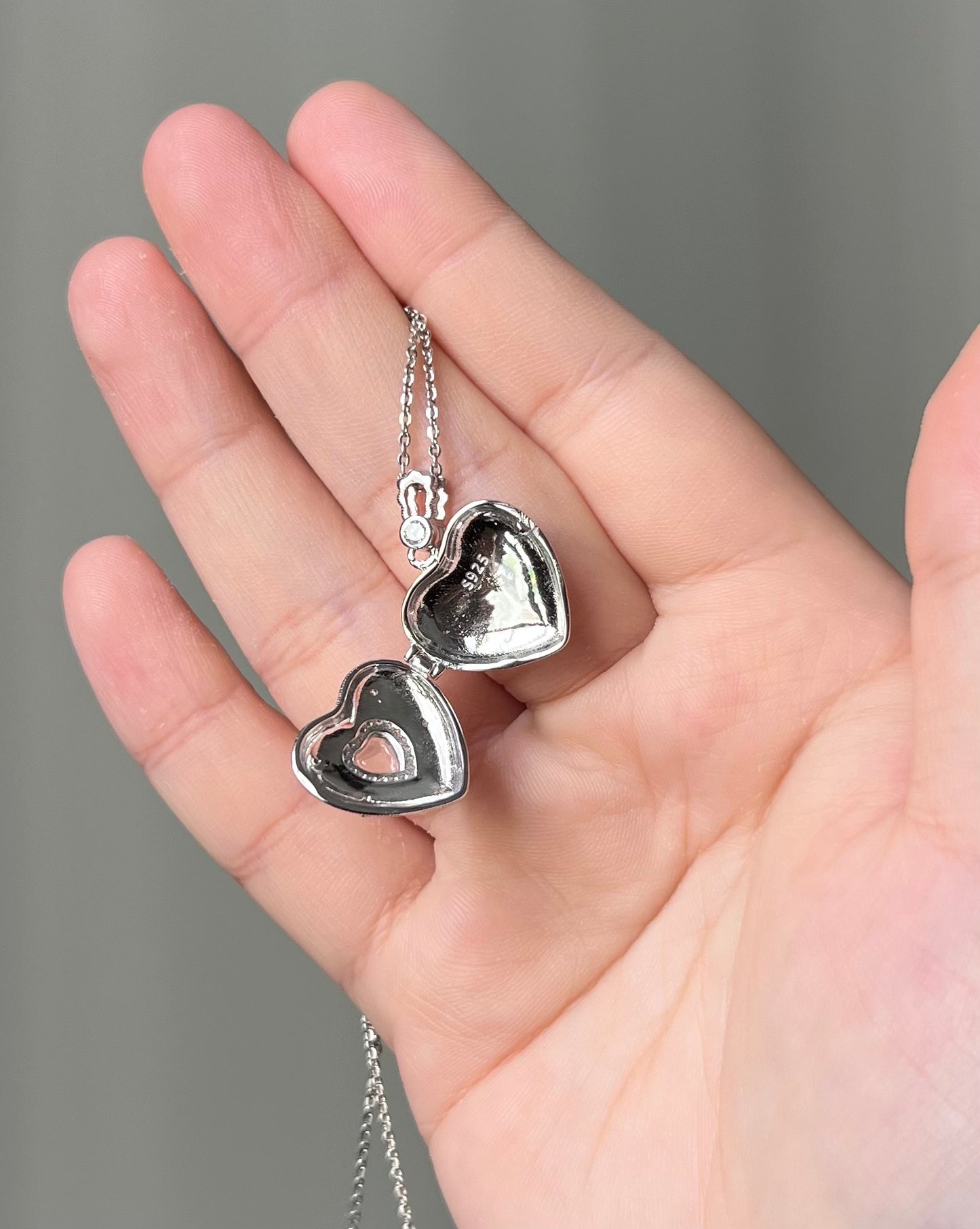 The Love - Rose Quartz Heart Locket
