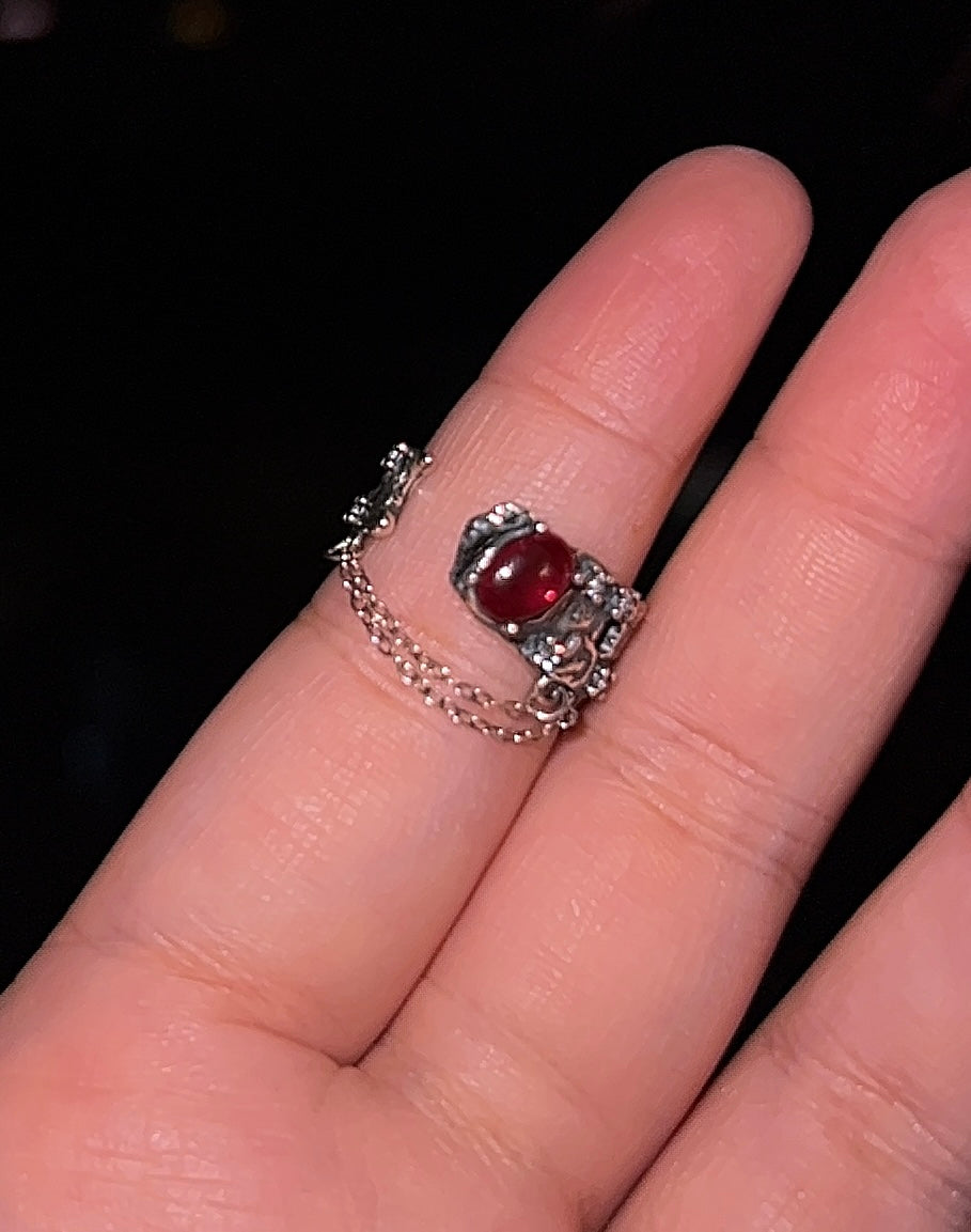 Garnet Mini Chain Ring