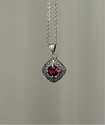 Rhodolite Garnet Pendant