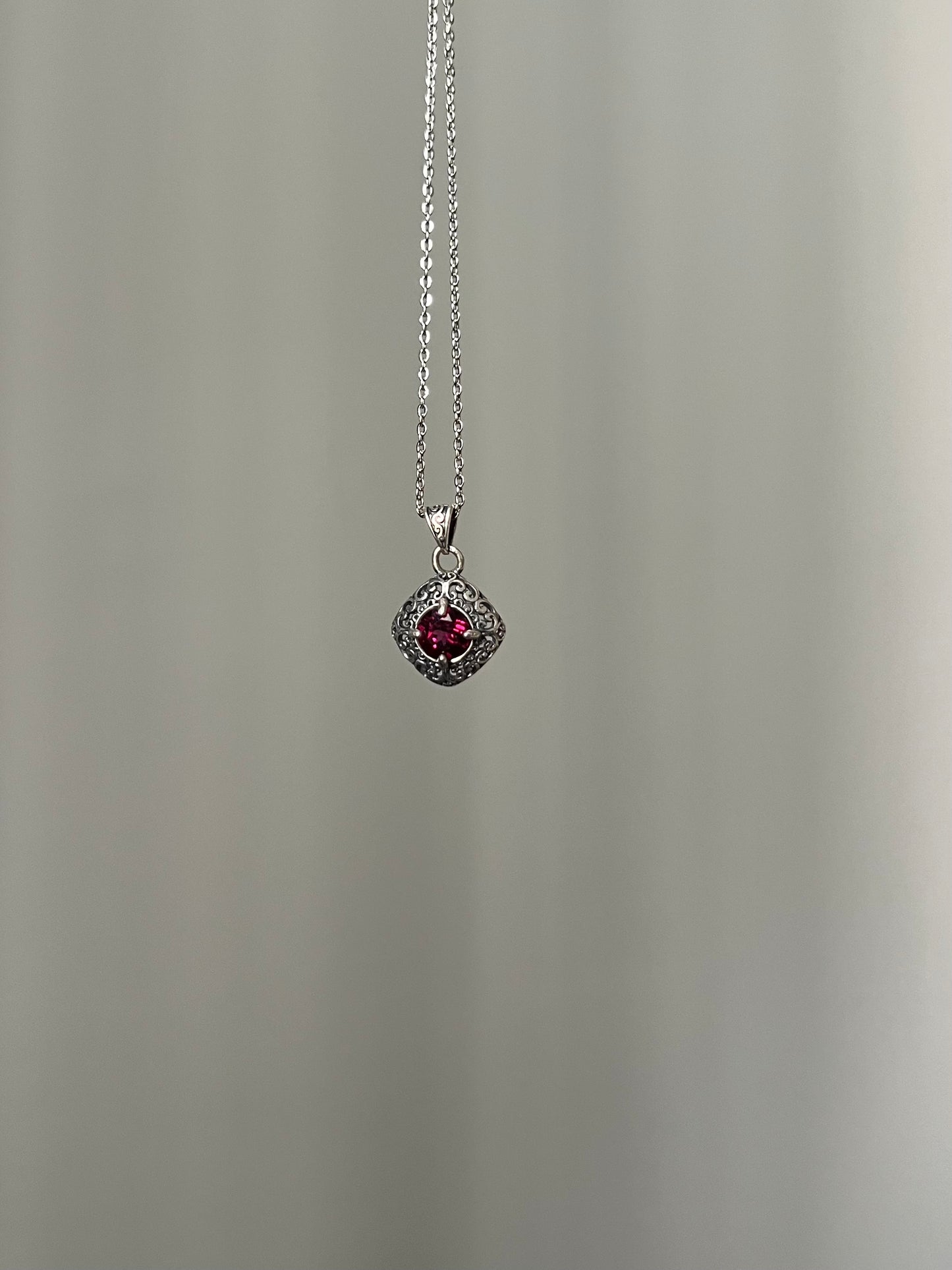 Rhodolite Garnet Pendant