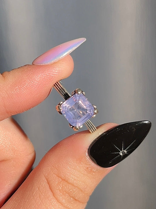 High Quality Lavender Moon Quartz Ring