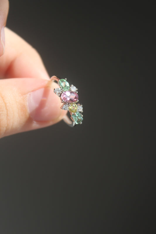 Tourmaline Tiara Ring