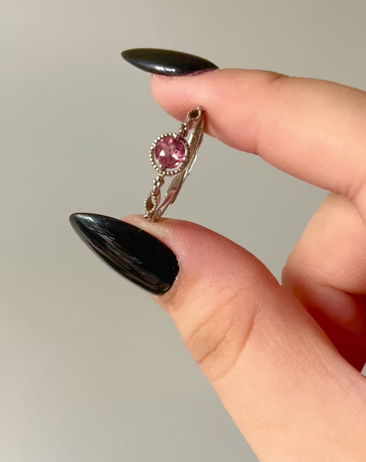 Pink Tourmaline Ring