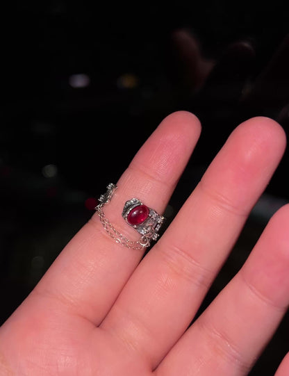 Garnet Mini Chain Ring