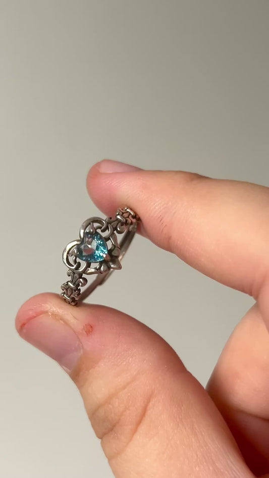 Blue Topaz Sailor Moon Ring