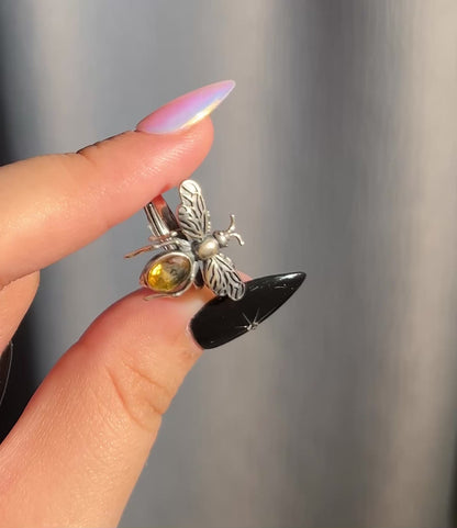 Citrine Bee Ring