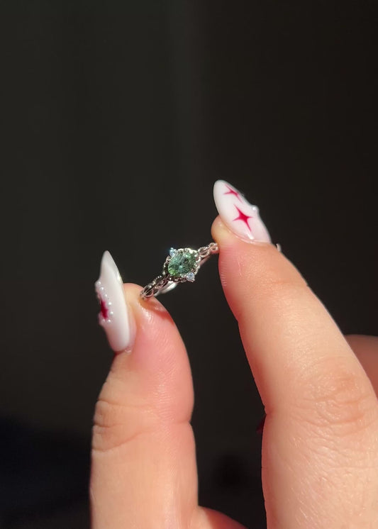 Green Tourmaline Ring